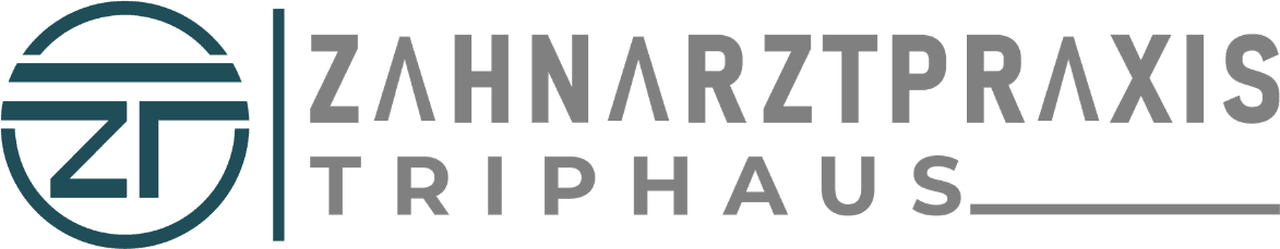 Horizontale Logo-Variante der Zahnarztpraxis Triphaus